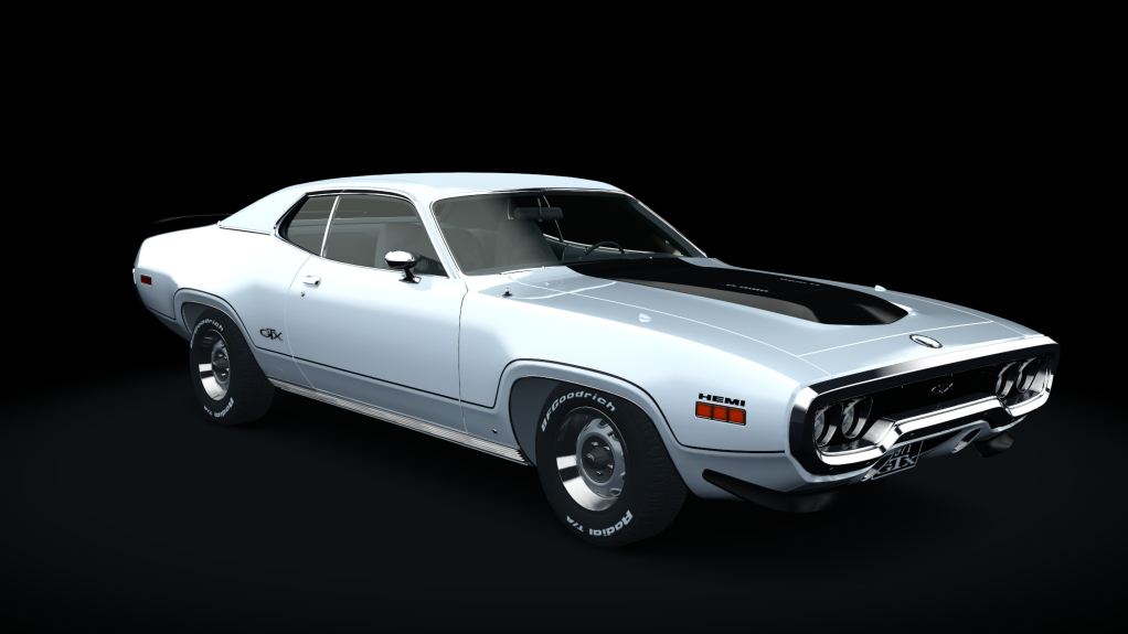 1971  Plymouth GTX 426 Hemi, skin sno_white