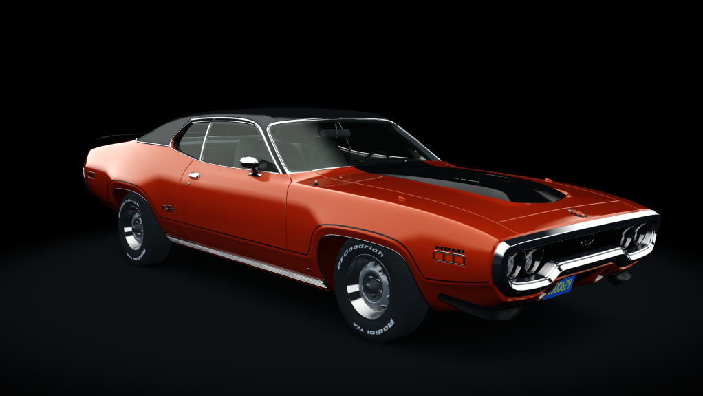 1971  Plymouth GTX 426 Hemi, skin tor_red