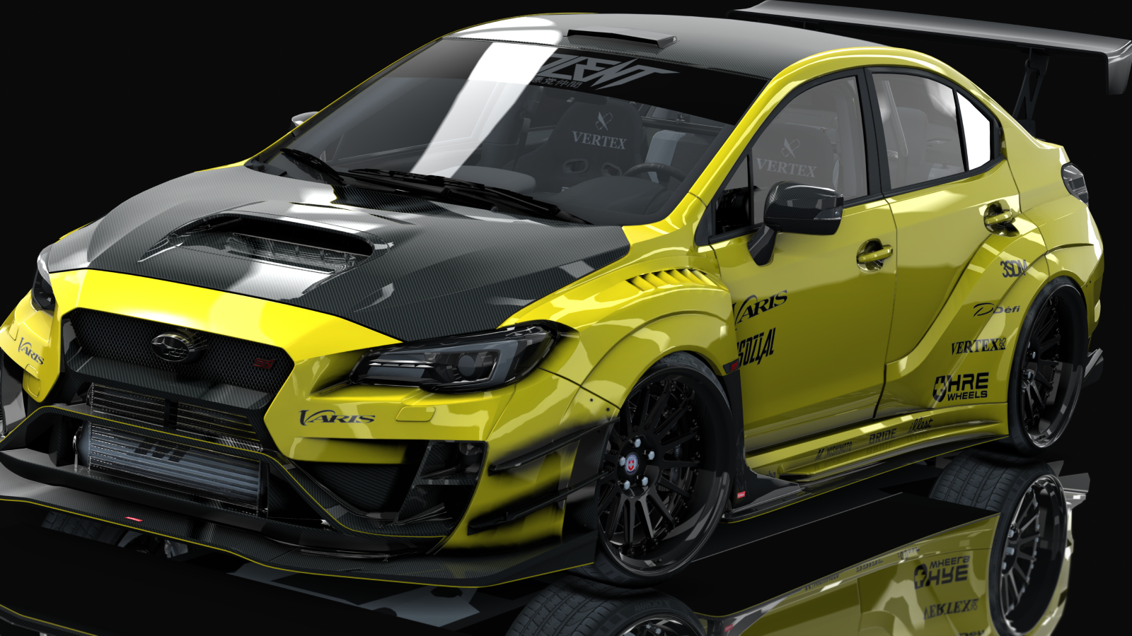 Subaru WRX STi 2016 Varis Kit By HitachiMedia, skin Racing_Yellow