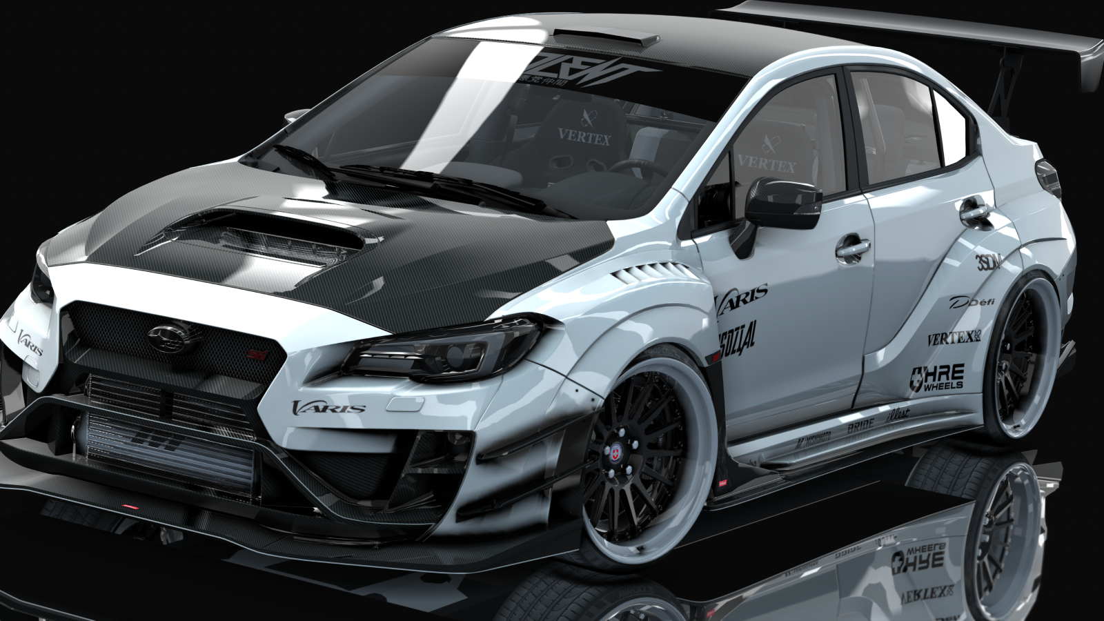 Subaru WRX STi 2016 Varis Kit By HitachiMedia, skin crystal_white_pearl