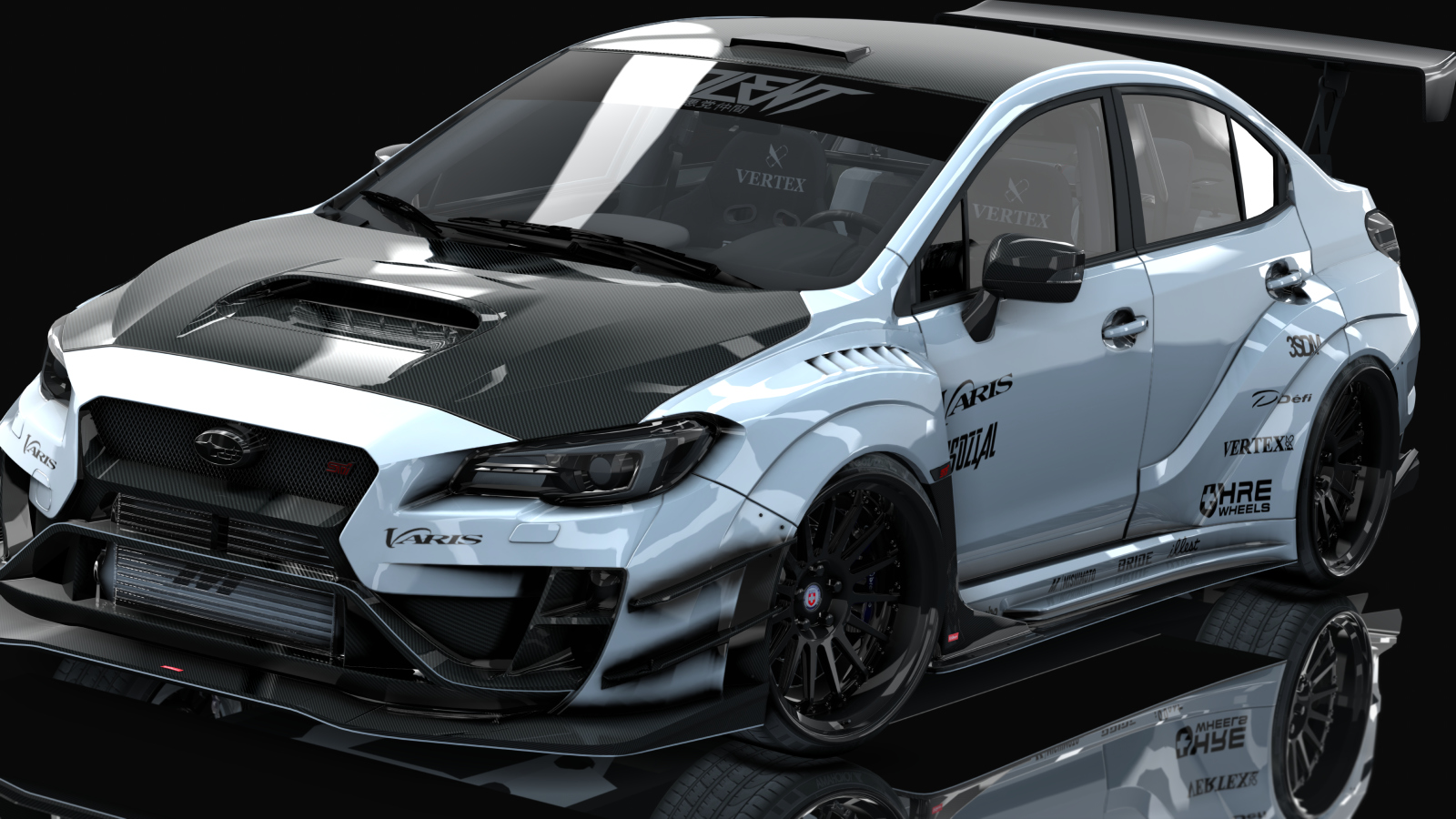 Subaru WRX STi 2016 Varis Kit By HitachiMedia, skin ice_silver_metallic