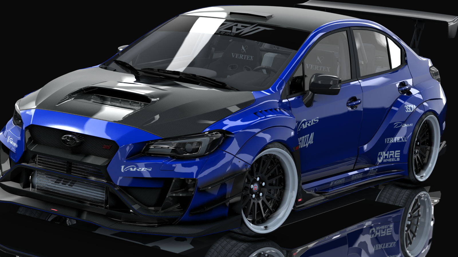 Subaru WRX STi 2016 Varis Kit By HitachiMedia, skin lapis_blue_pearl