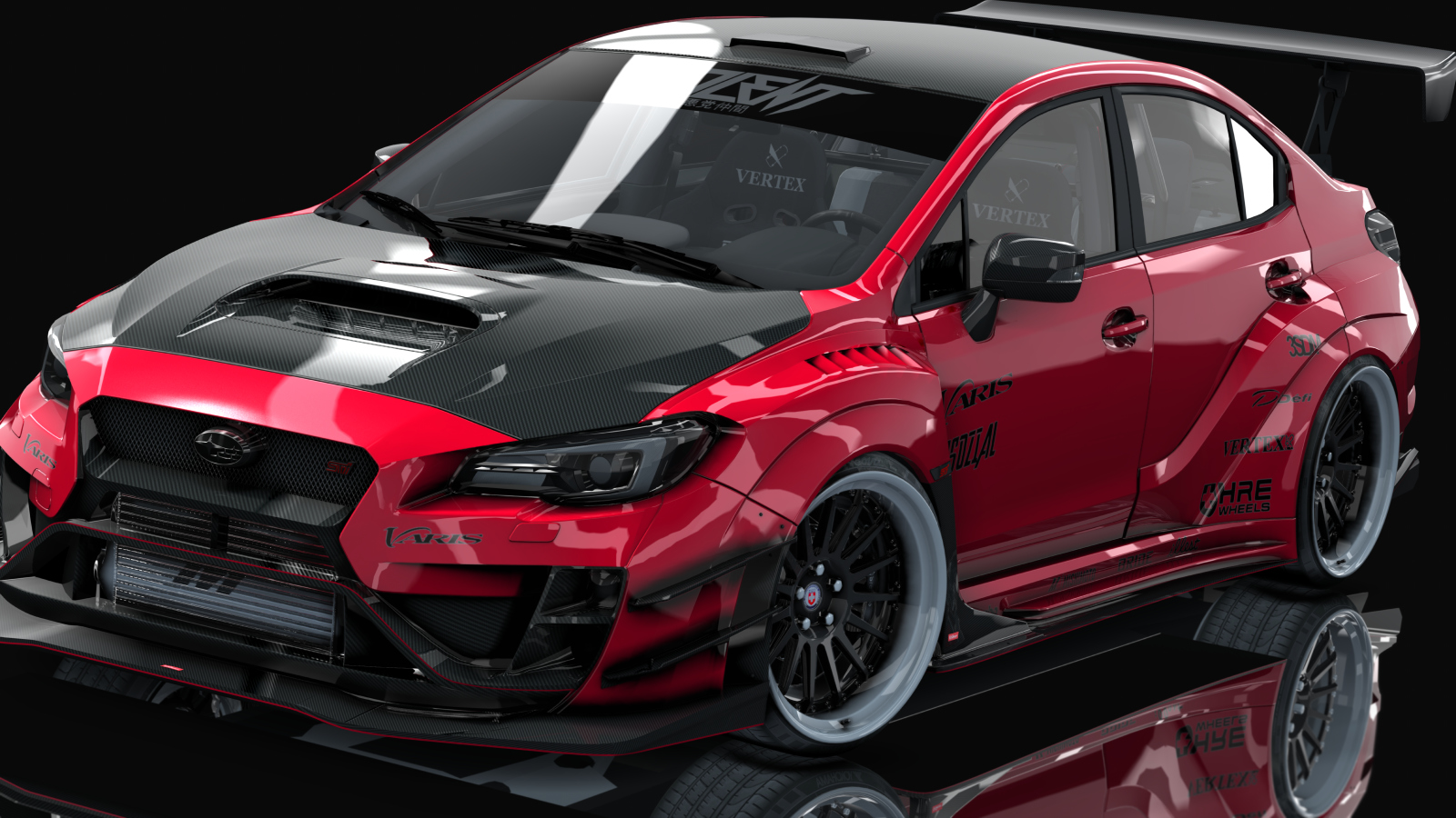 Subaru WRX STi 2016 Varis Kit By HitachiMedia, skin pure_red