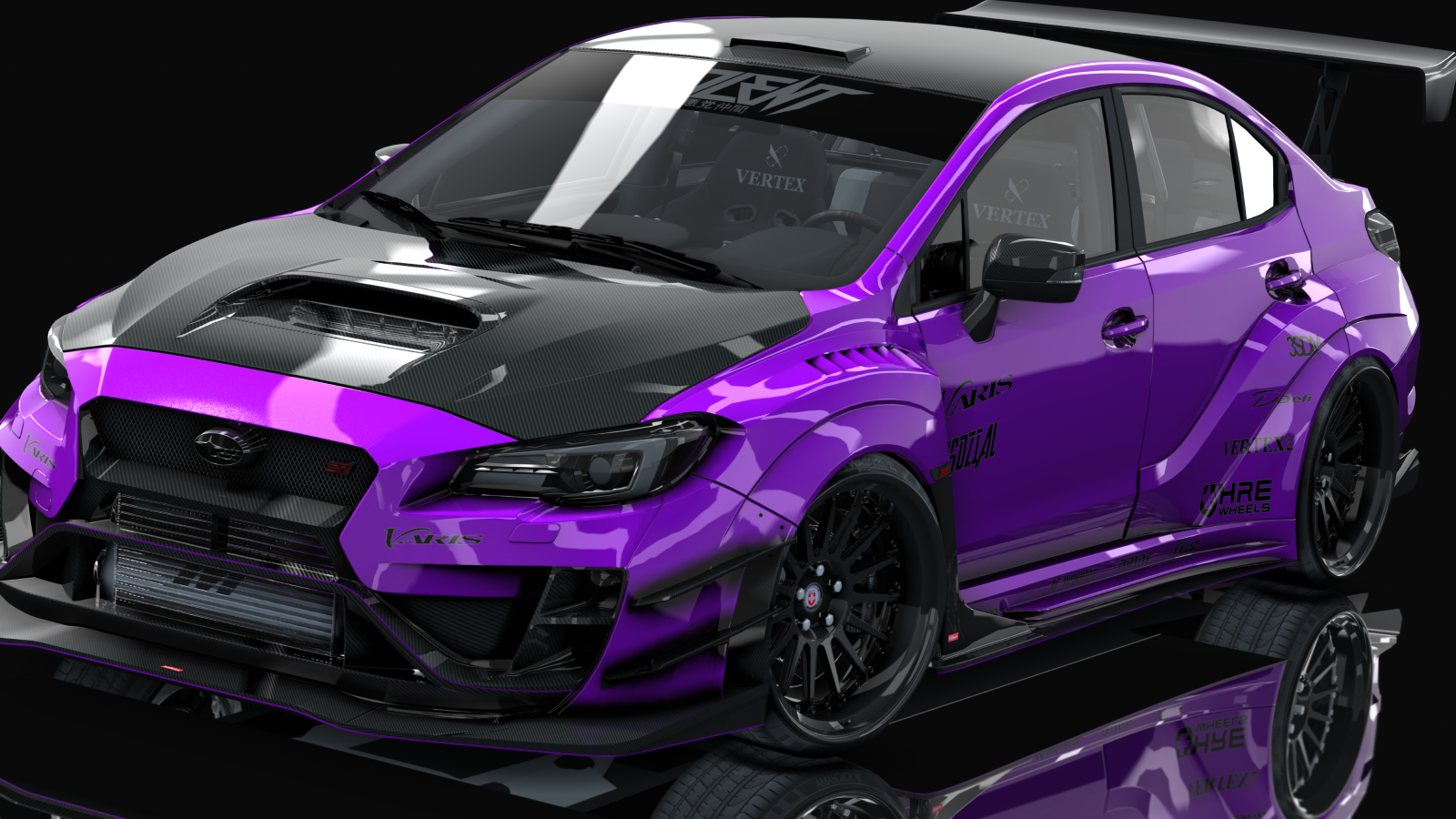 Subaru WRX STi 2016 Varis Kit By HitachiMedia, skin purple