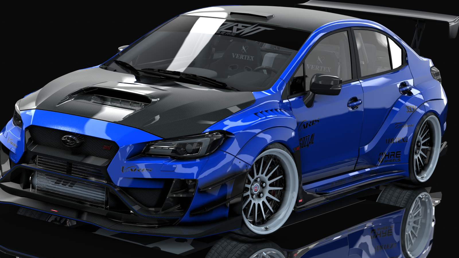 Subaru WRX STi 2016 Varis Kit By HitachiMedia, skin wr_blue_pearl