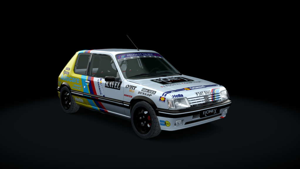 Peugeot 205 GTI gr A, skin Dirt