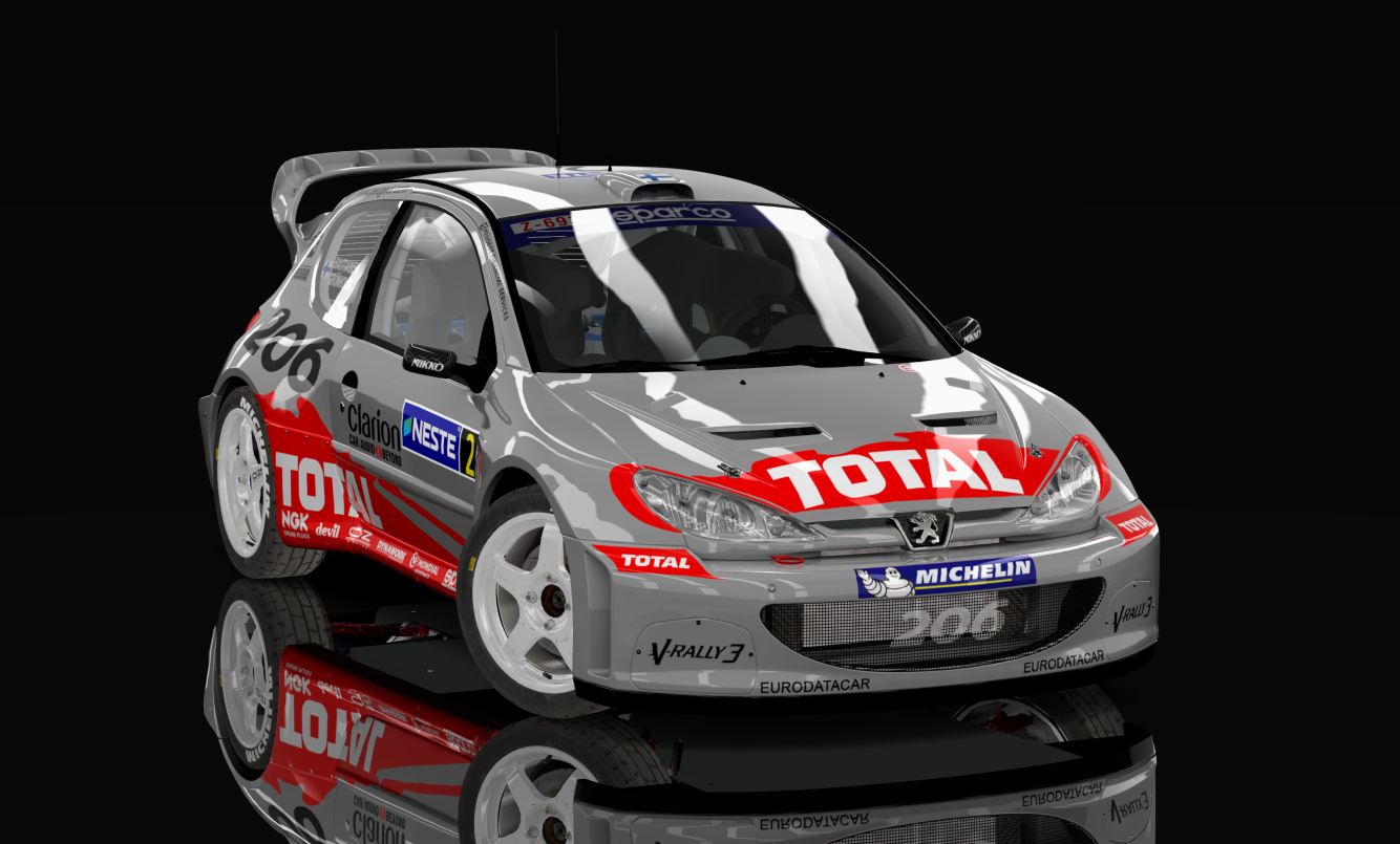 Peugeot 206 WRC, skin 02_Marcus_Grönholm_Finland_2002