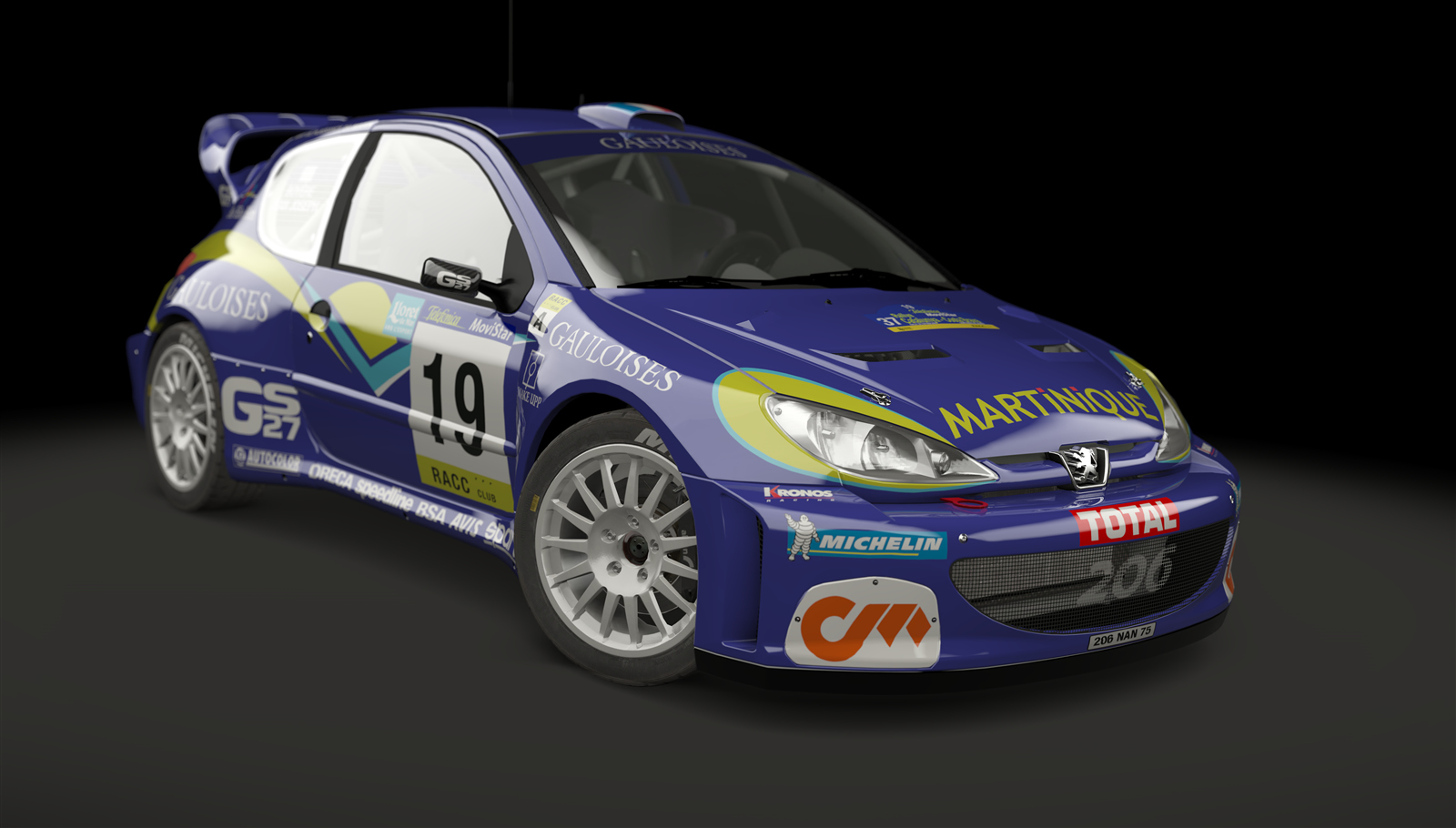 Peugeot 206 WRC, skin 19_Simon_JJoseph_Catalunya_2001