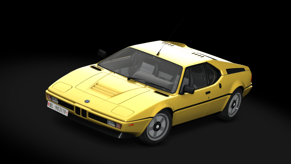 BMW E26 M1 '79, skin Dakar_Yellow