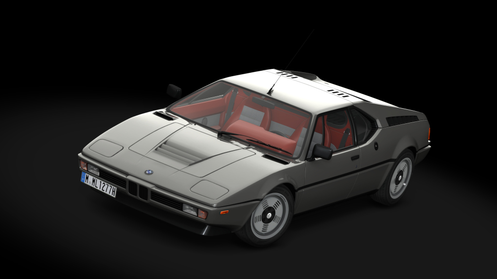 BMW E26 M1 '79, skin Nogaro_Silver_metallic