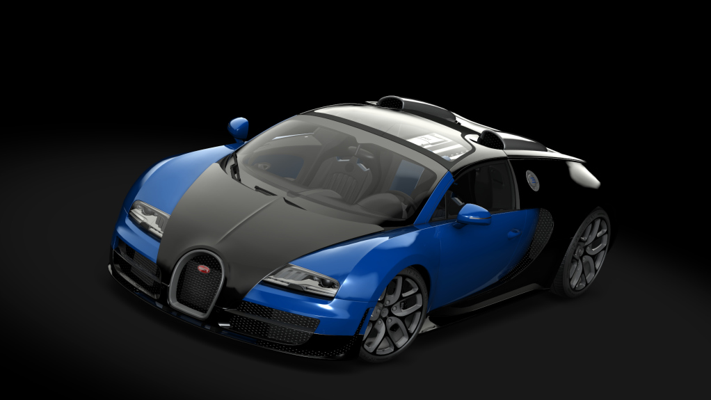 Bugatti Veyron 16.4 Grand Sport Vitesse '12, skin Blue_Black