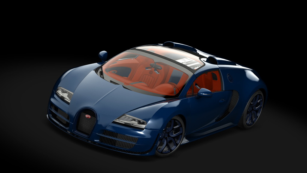 Bugatti Veyron 16.4 Grand Sport Vitesse '12, skin Blue_Carbon