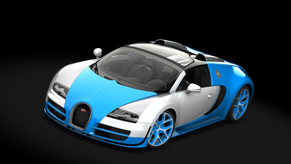 Bugatti Veyron 16.4 Grand Sport Vitesse '12, skin White_Light_Blue