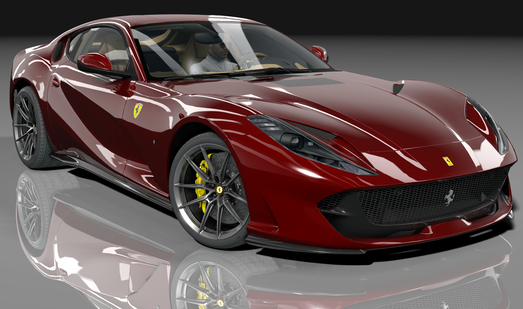 Ferrari 812 Superfast GT, skin 02_rosso_mugello