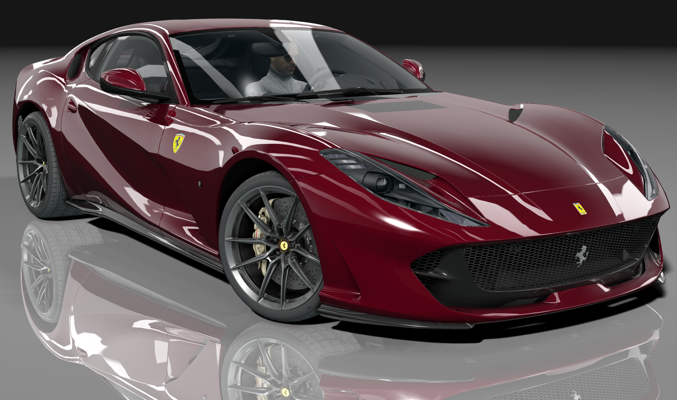 Ferrari 812 Superfast GT, skin 09_rosso_fiorano