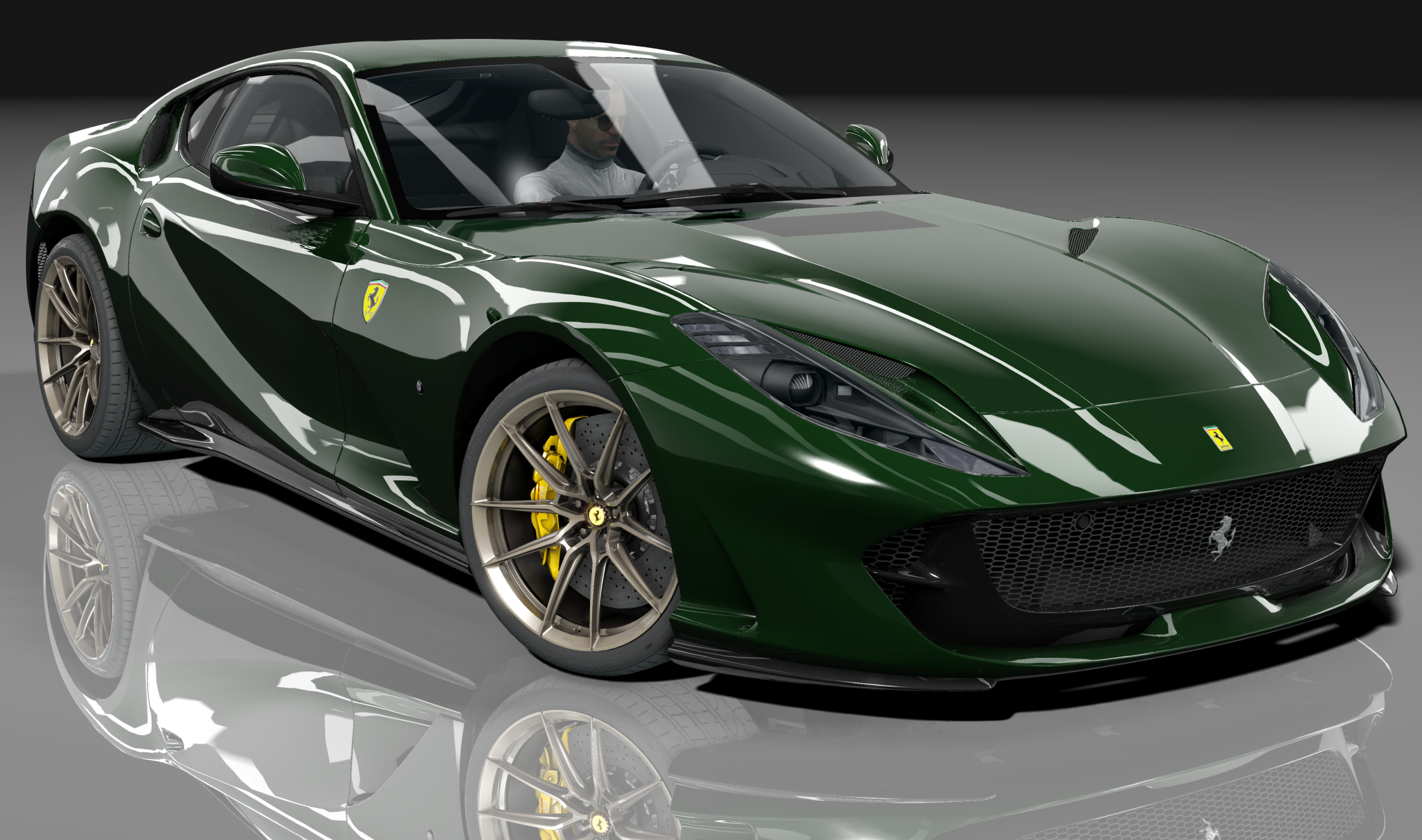 Ferrari 812 Superfast GT, skin 18_verde_british