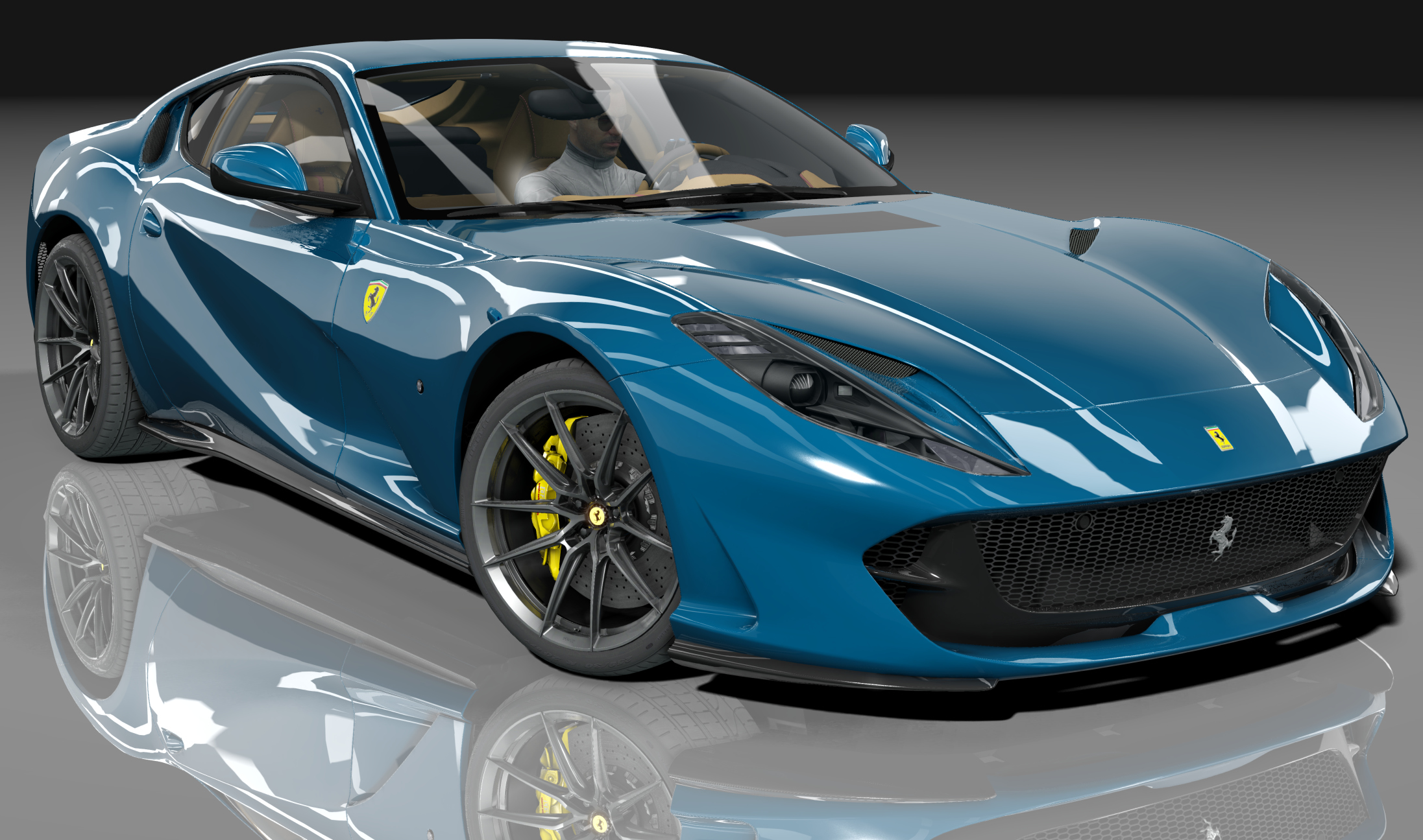 Ferrari 812 Superfast GT, skin 21_blu_scozia