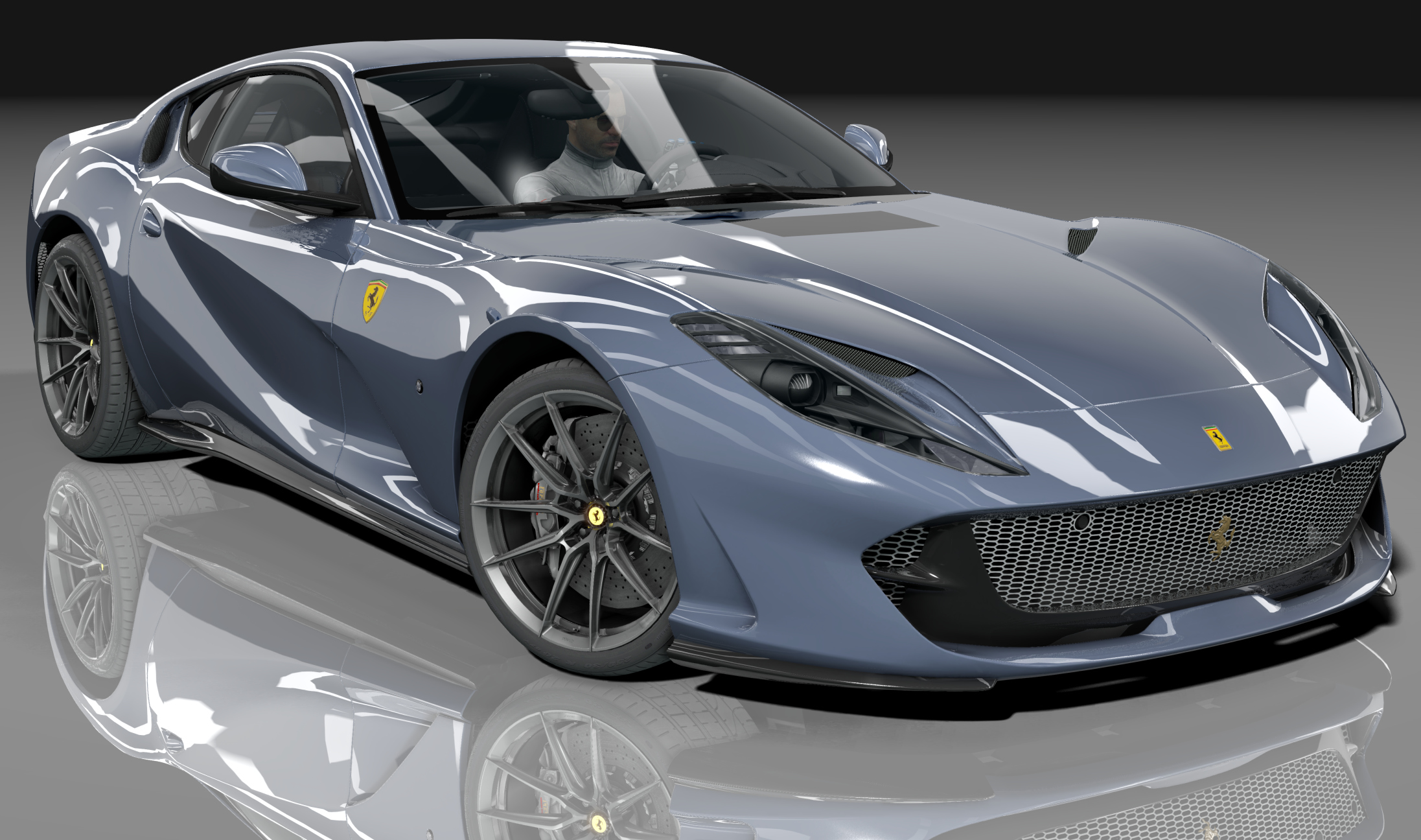 Ferrari 812 Superfast GT, skin 22_blu_mirabeu