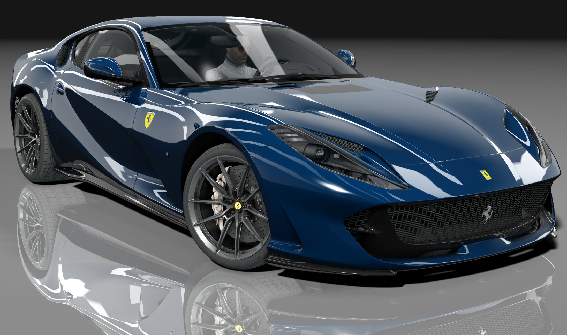 Ferrari 812 Superfast GT, skin 24_blu_tour_de_france