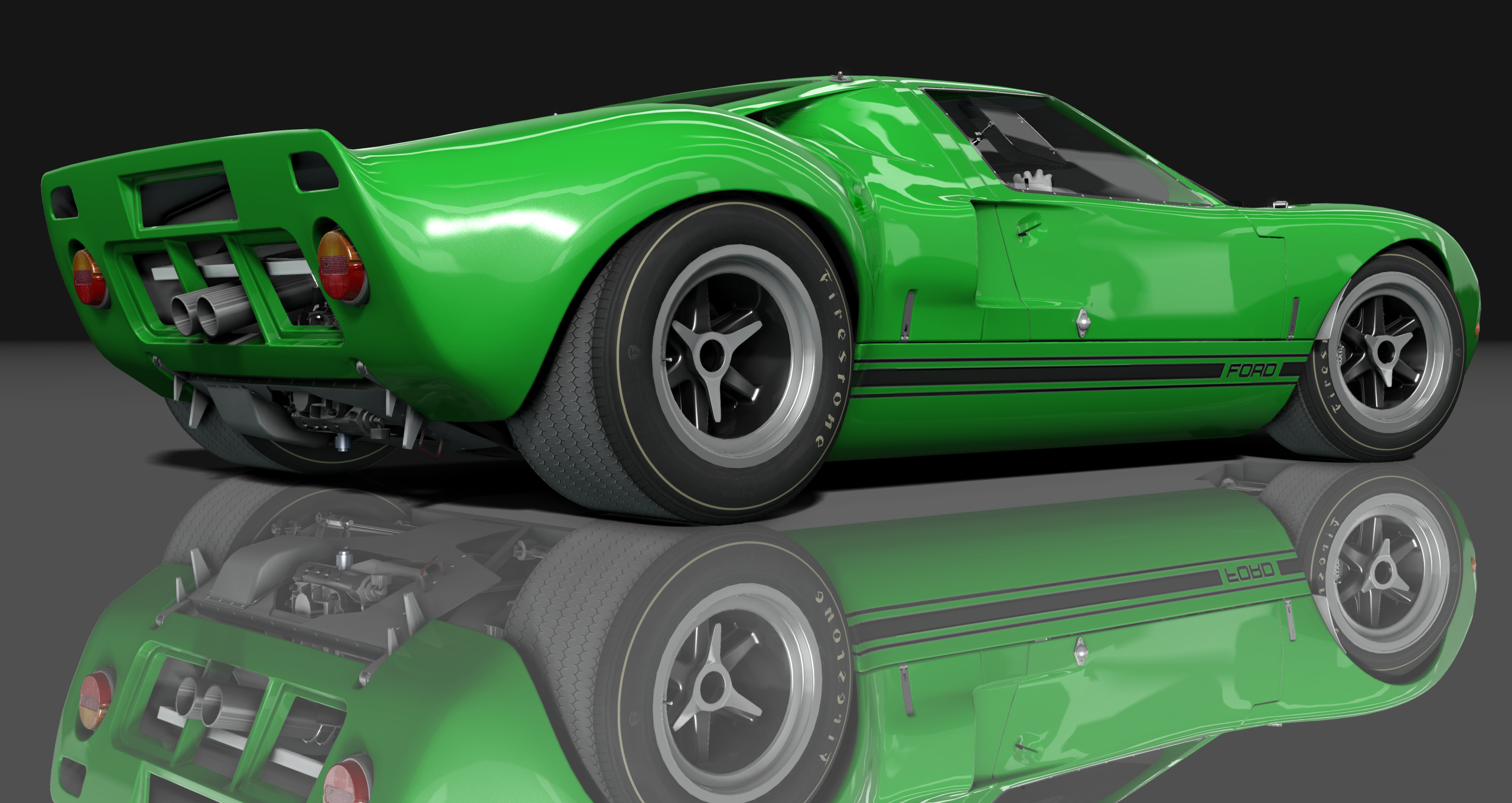 Ford GT40 451 CI, skin green