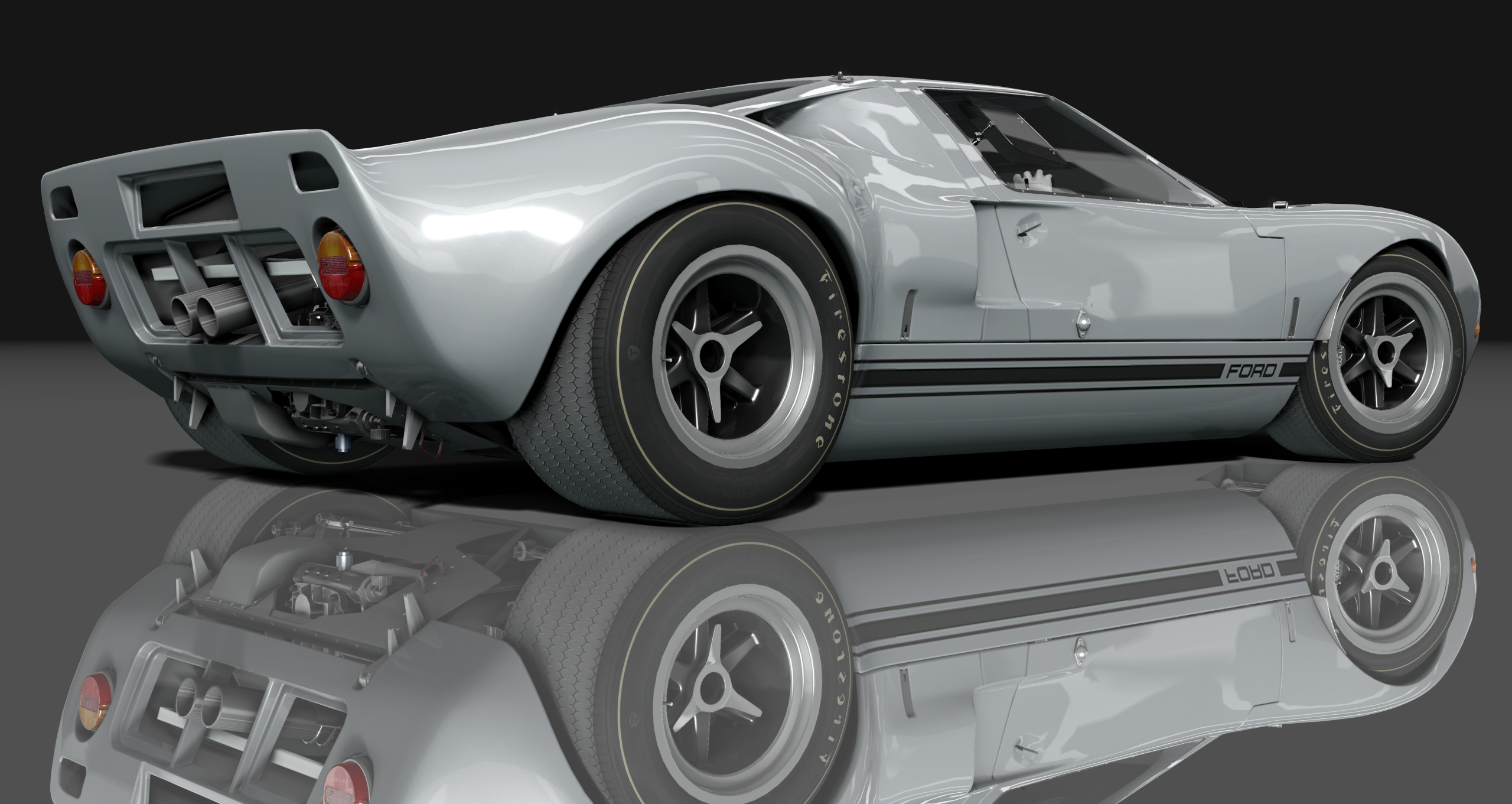 Ford GT40 451 CI, skin grey