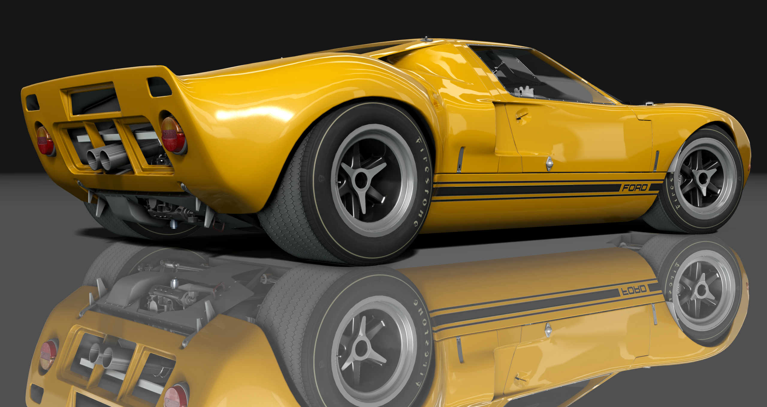 Ford GT40 451 CI, skin orange