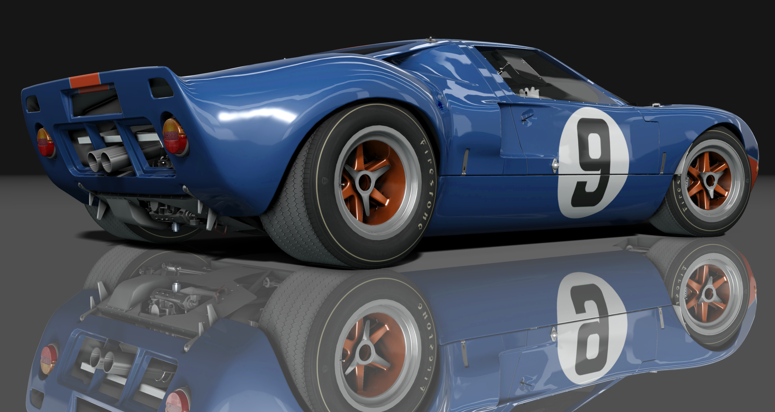 Ford GT40 451 CI, skin racing_dark