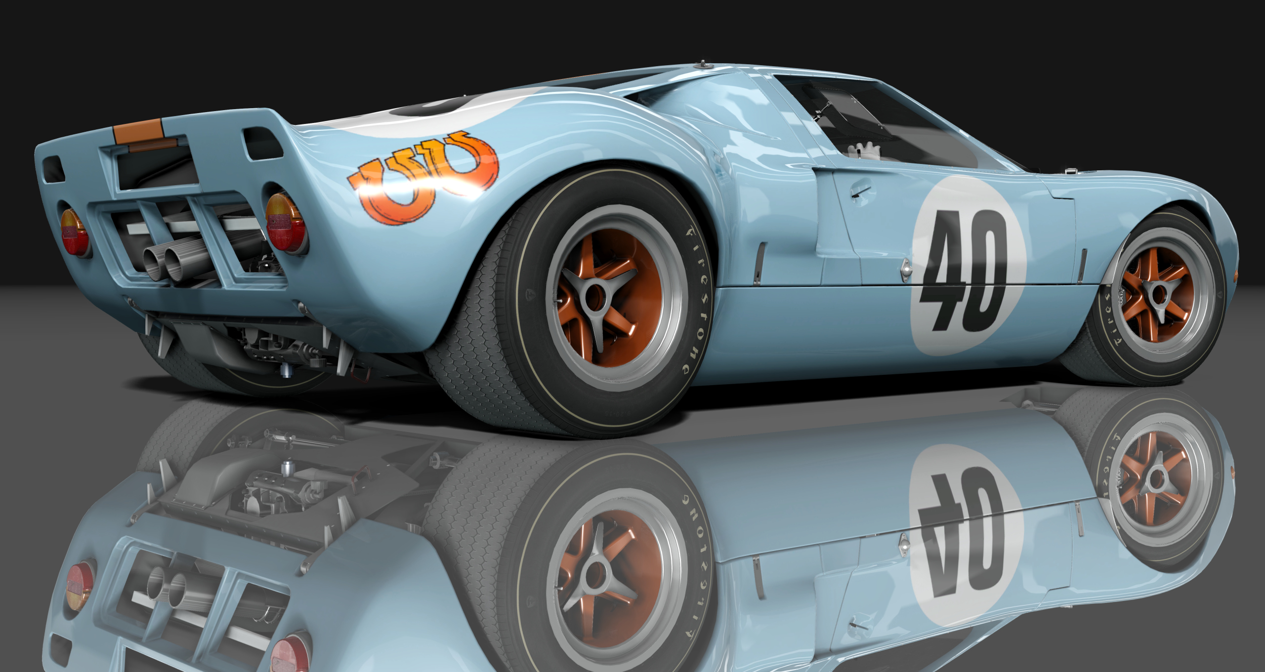 Ford GT40 451 CI, skin racing_mcqueen