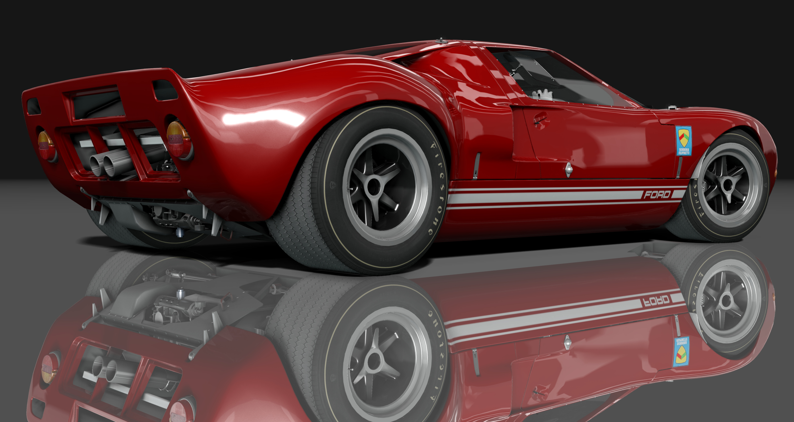 Ford GT40 451 CI, skin red