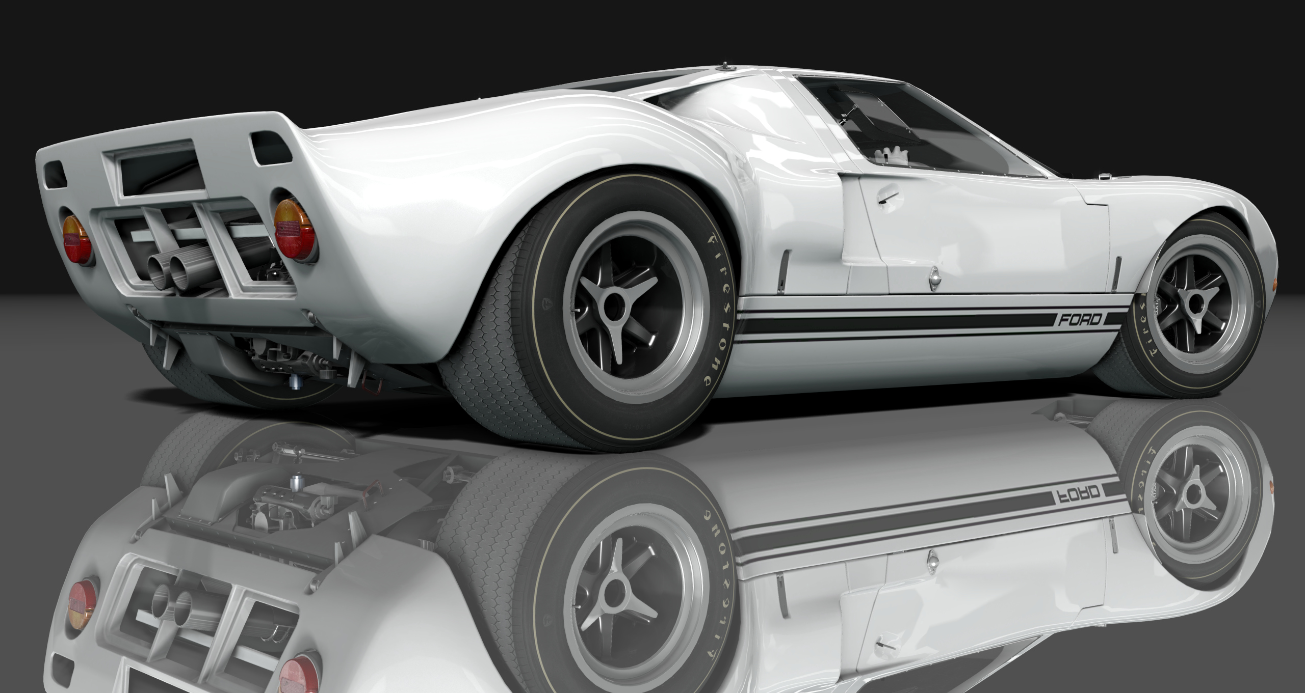 Ford GT40 451 CI, skin white