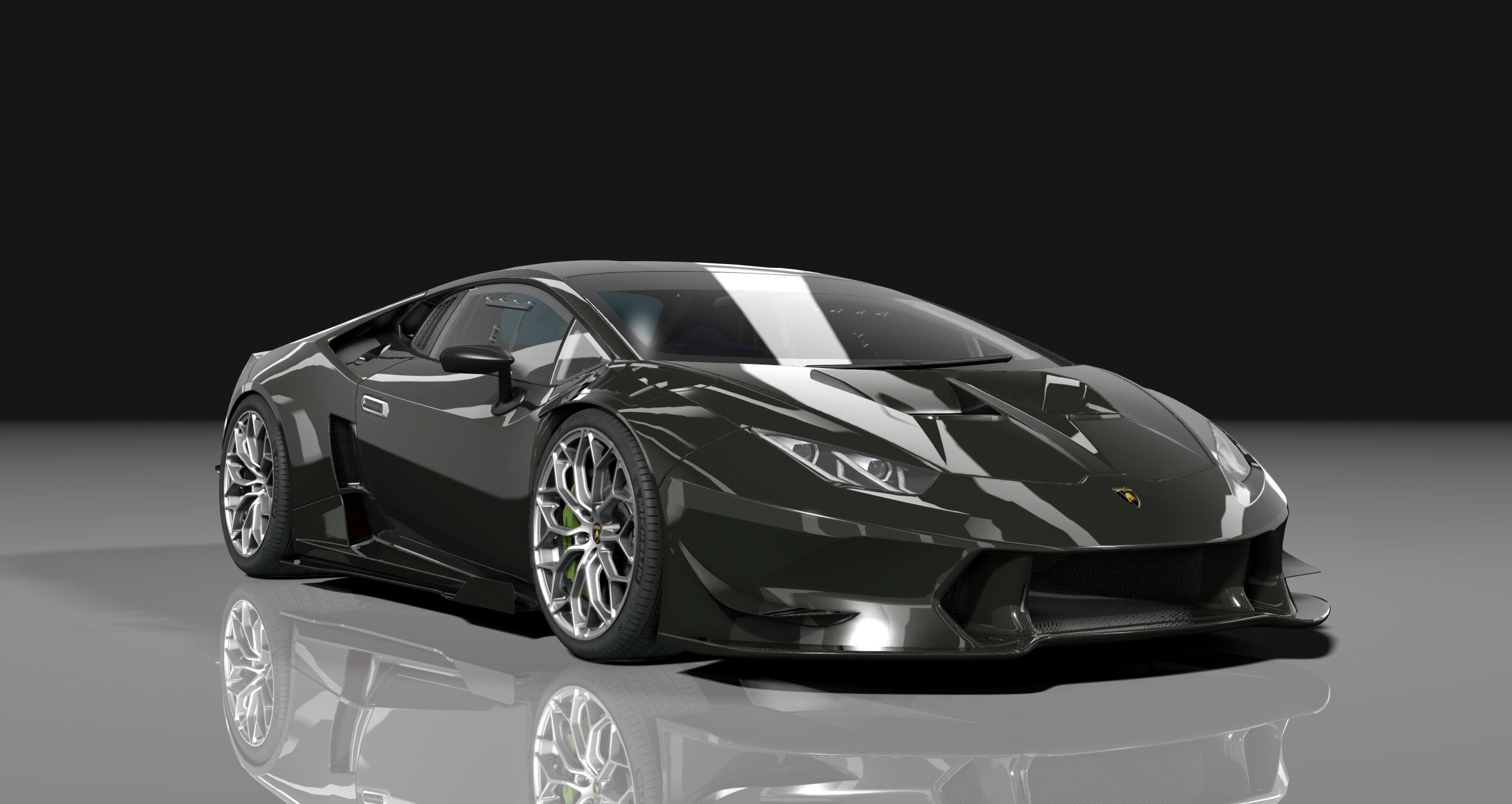 Lamborghini Huracan UGR R1700, skin green_scandal