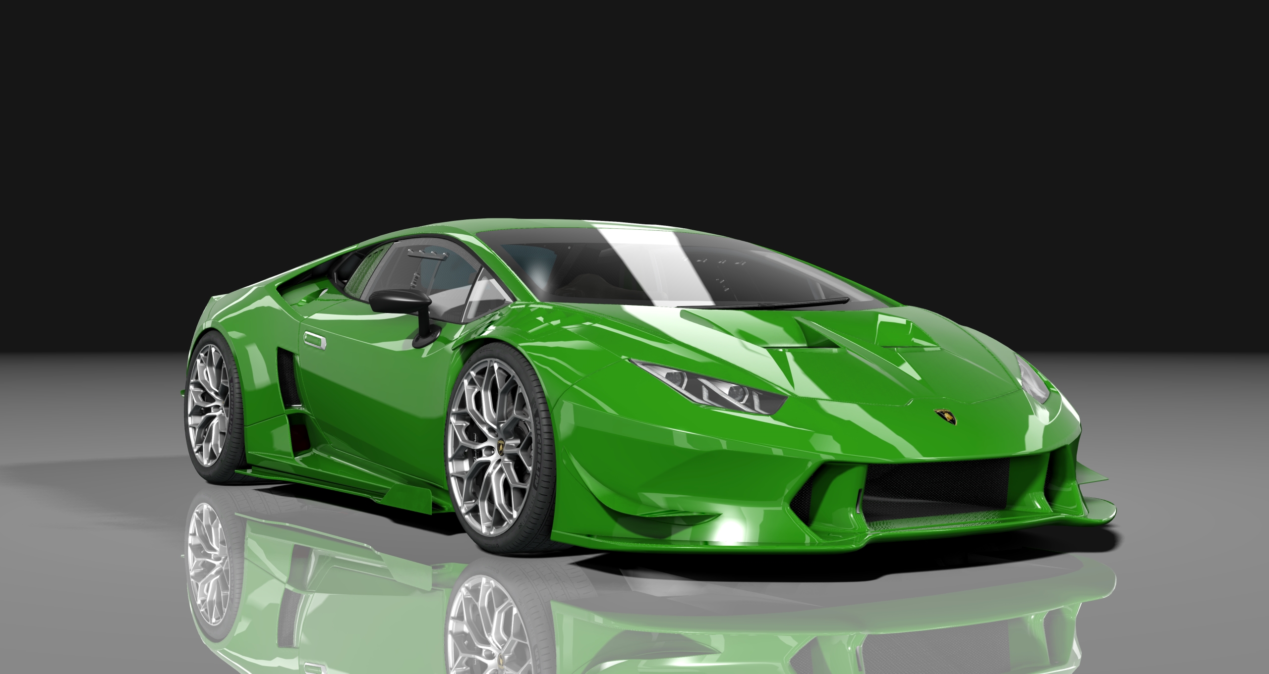 Lamborghini Huracan UGR R1700, skin lime_arthemis