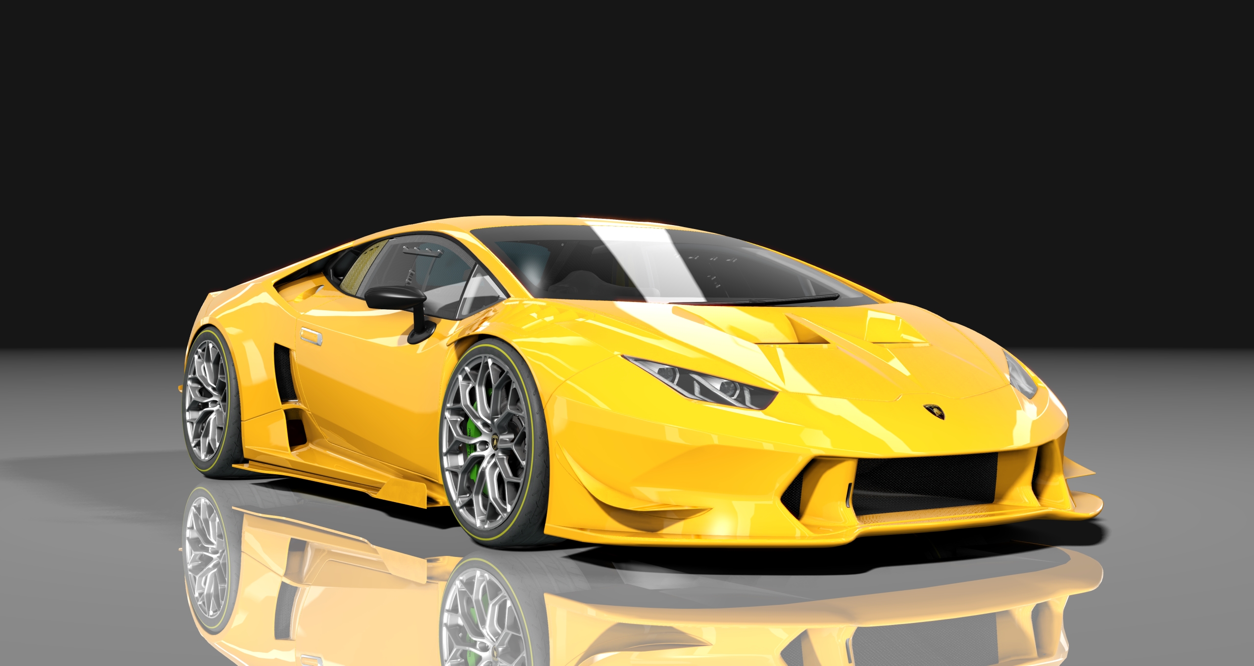 Lamborghini Huracan UGR R1700, skin yellow_race