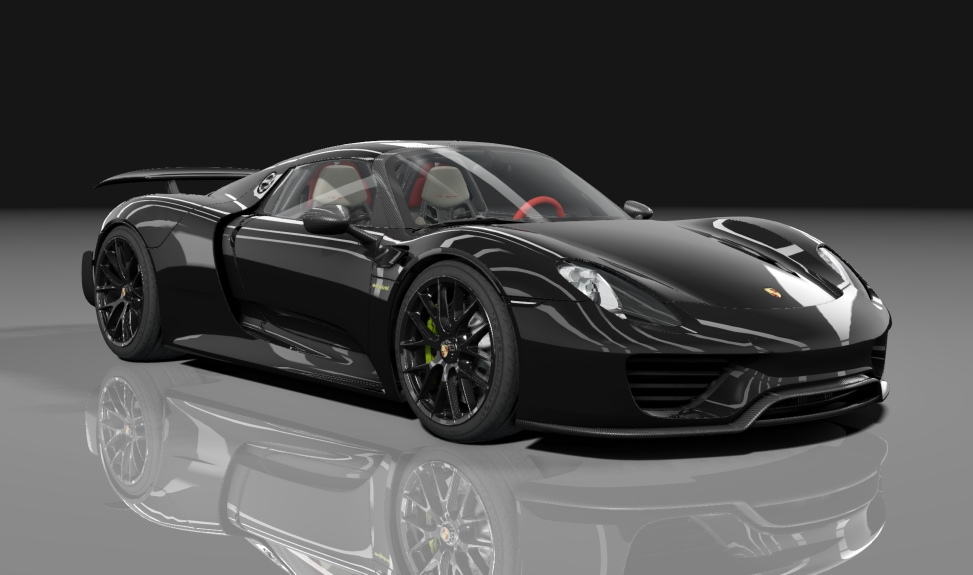 Porsche 918 Spyder VR1100, skin Black_gold