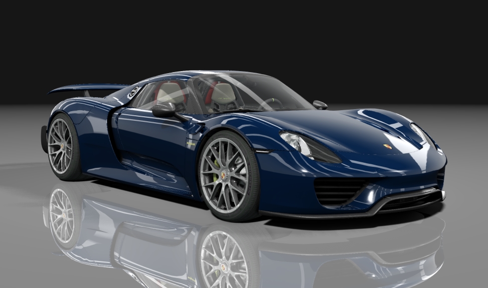 Porsche 918 Spyder VR1100, skin Blue_metallic