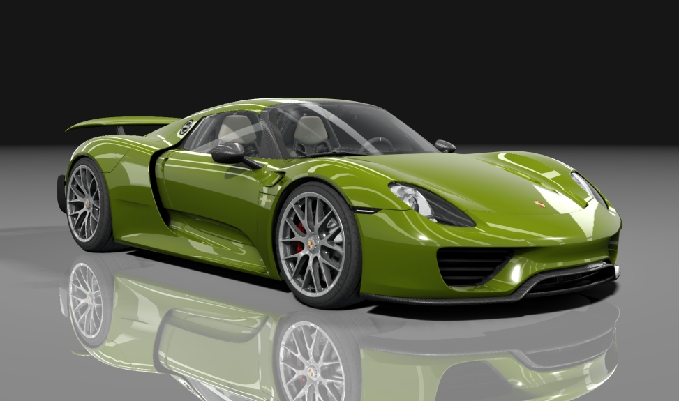 Porsche 918 Spyder VR1100, skin Lime