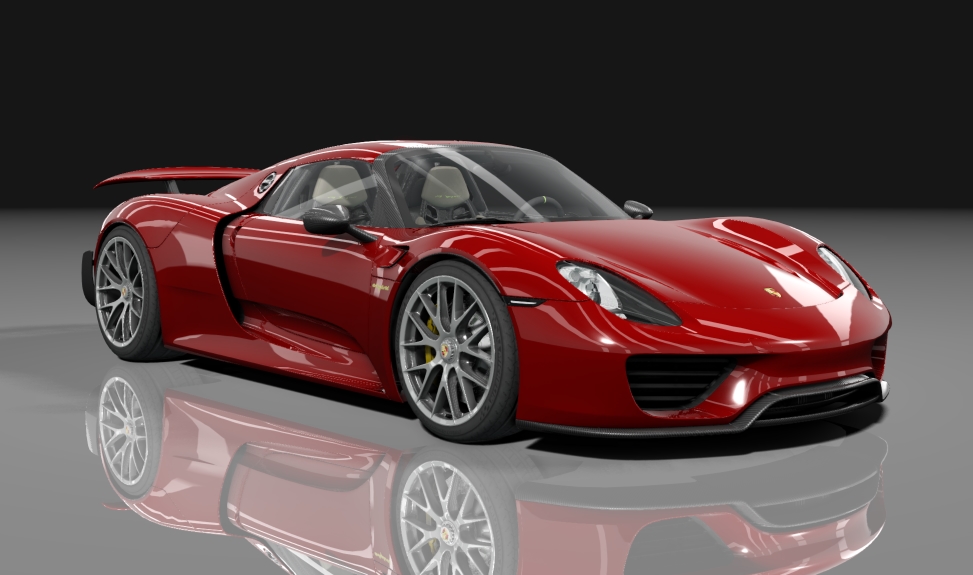 Porsche 918 Spyder VR1100, skin Red_guards