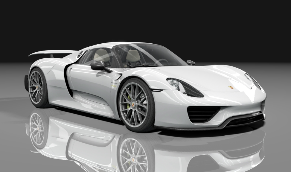 Porsche 918 Spyder VR1100, skin White