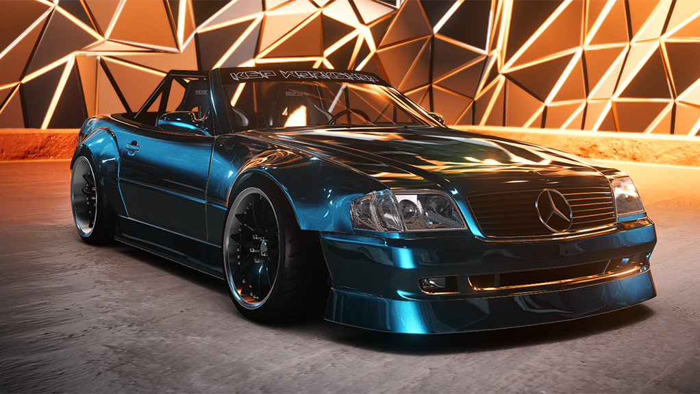 KSP Mercedes-Benz R129 V1, skin envy_cyan_blue