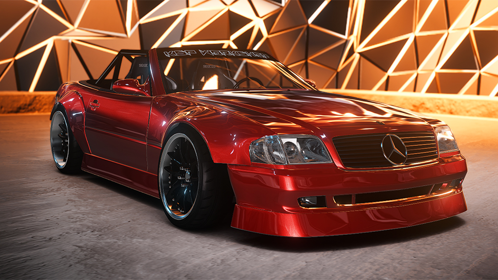 KSP Mercedes-Benz R129 V1, skin envy_flame_orange