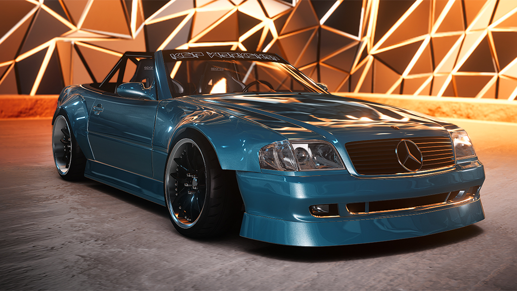 KSP Mercedes-Benz R129 V1, skin envy_turquoise_blue