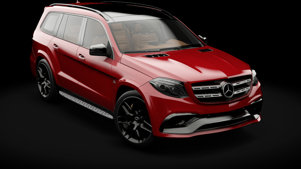 Mercedes-Benz GLS63 AMG (X166), skin 03_carmine_red