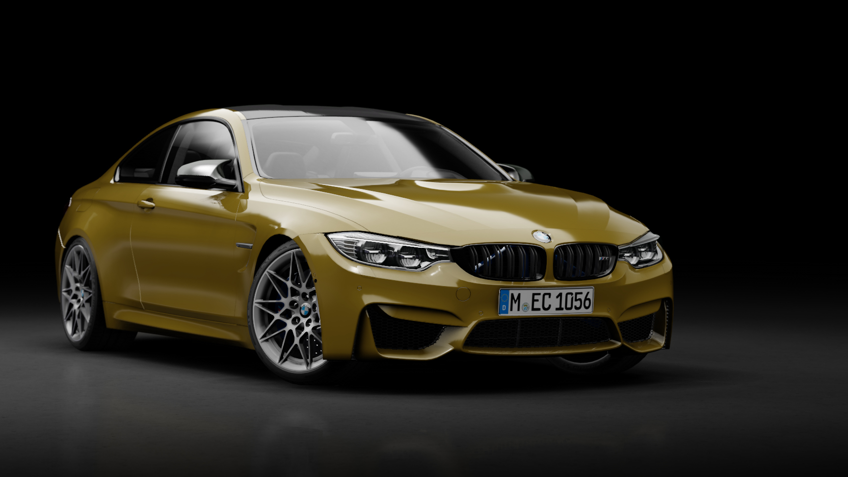 BMW M4 F82 Competition, skin 06_Austin_Yellow_Metallic