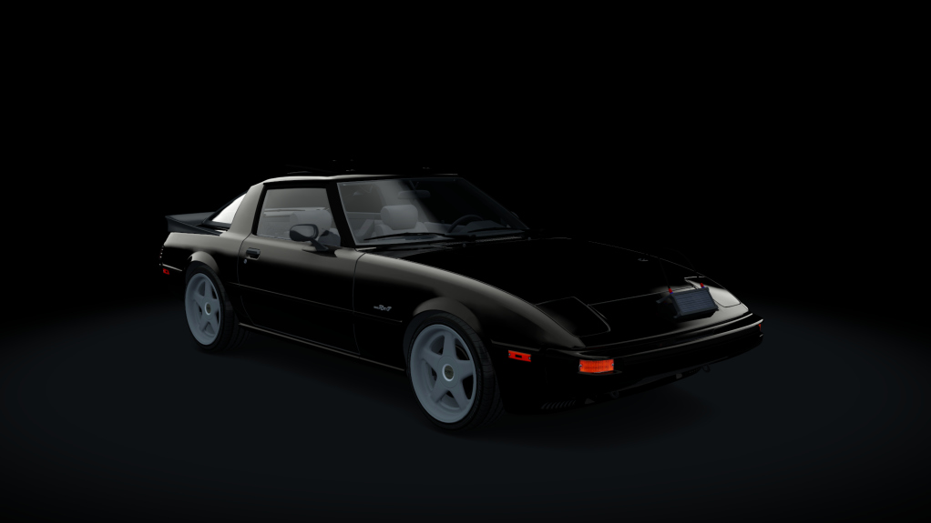 Mazda RX7 FB S1, skin Sparkling_Black_Metallic