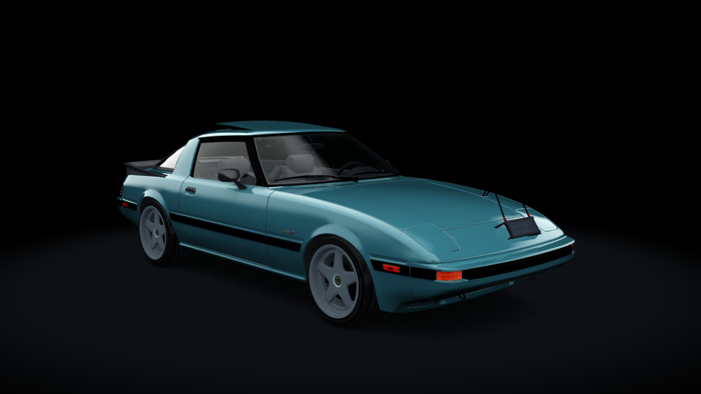 Mazda RX7 FB S1, skin Tender_Blue_Metallic