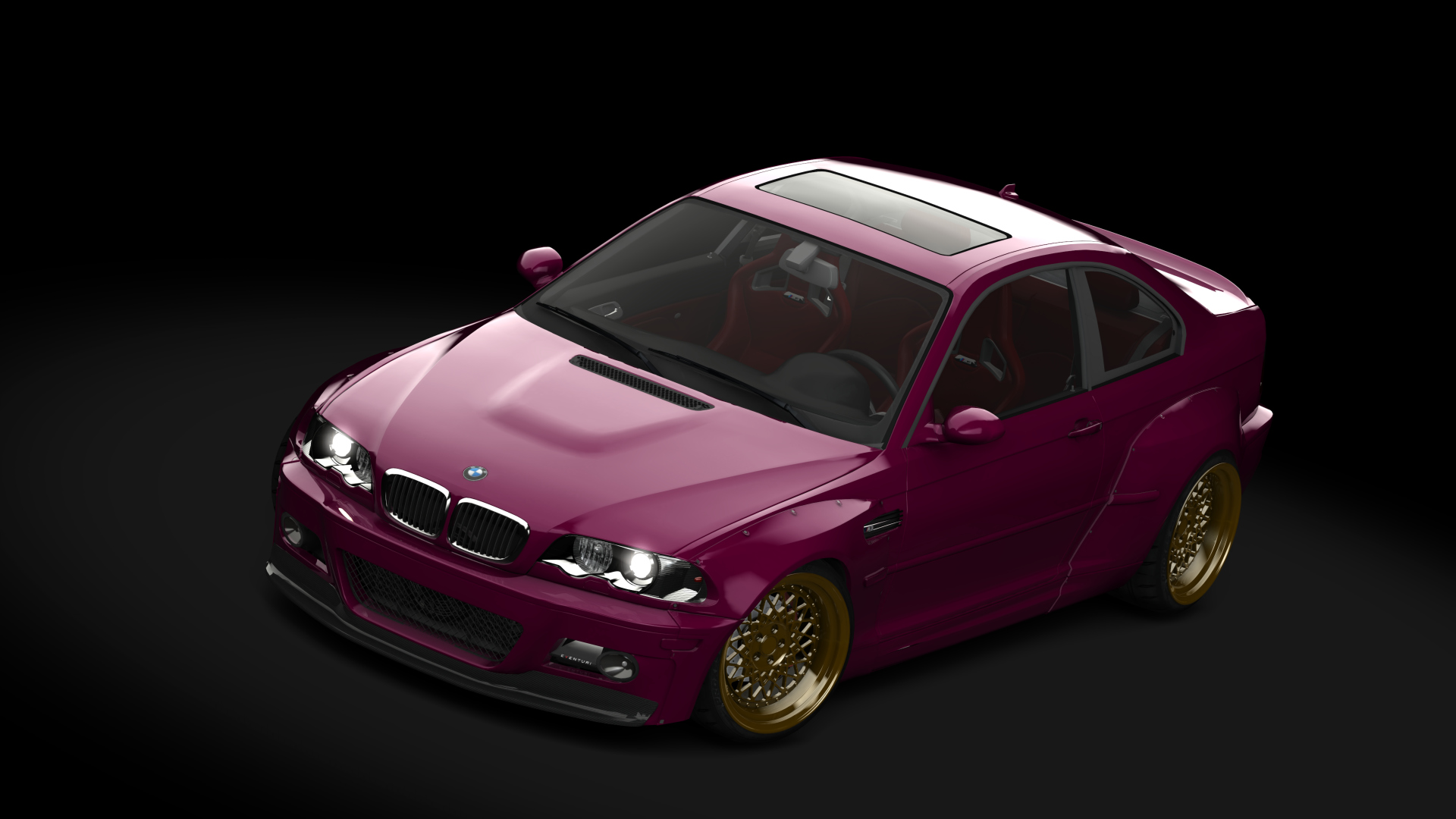 Overpass Visuals BMW M3 E46 Pandem Street, skin envy_fuchsia_magenta