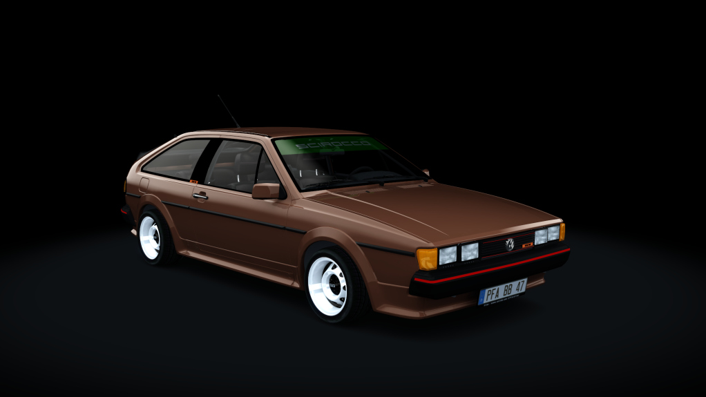 Volkswagen Scirocco GTX 16V, skin Brasil Brown Metallic