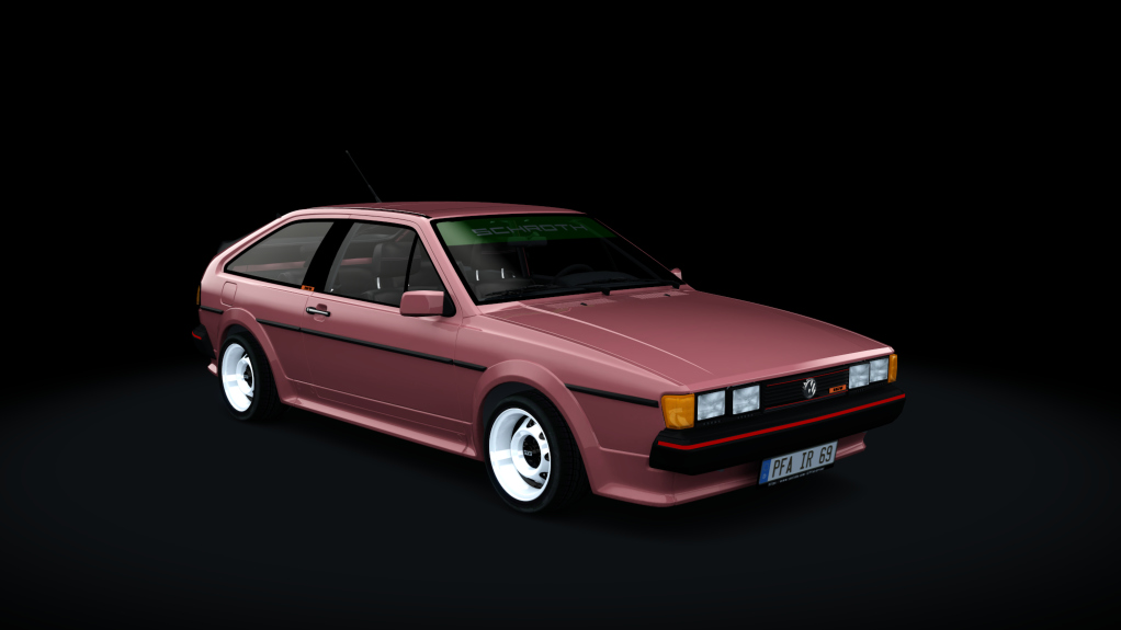 Volkswagen Scirocco GTX 16V, skin Indiana Red Metallic