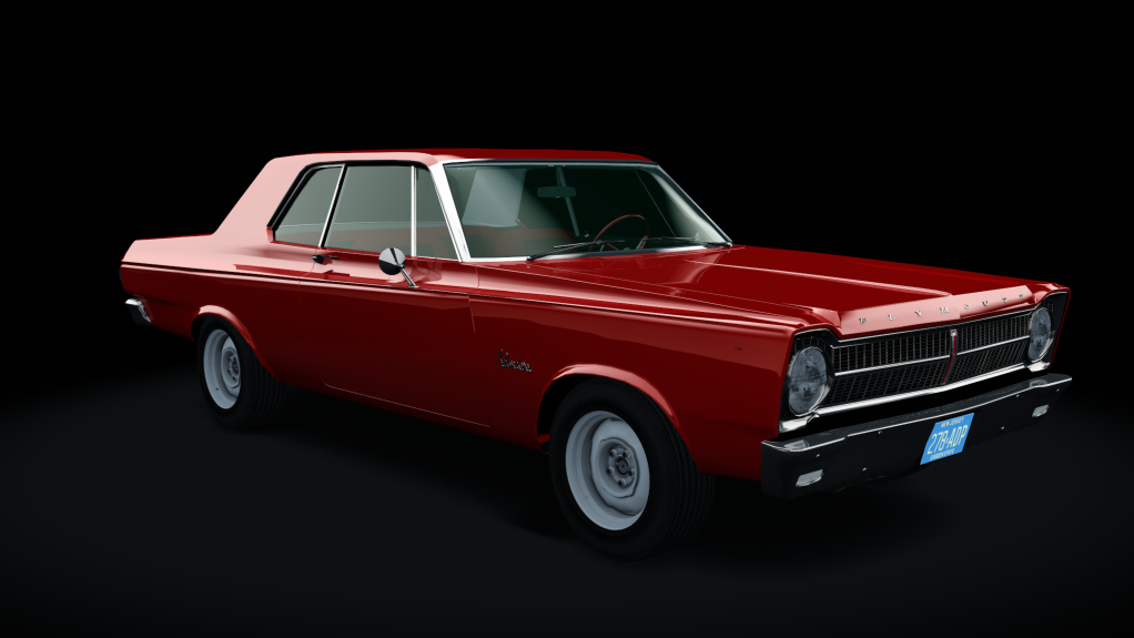 Plymouth Belvedere Super Commando 426 1965, skin ruby