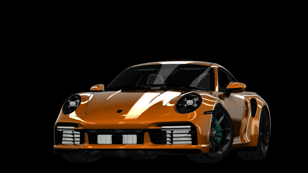 Porsche 992 Turbo S, skin Stupid Orange